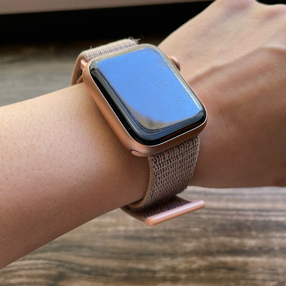 smelly pink apple watch band